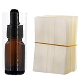 200件10ml 15ml 30mlガラスボトル用PVC熱収縮包装膜、透明熱収縮包装／熱収縮包装ボトル (10mlに適しています)