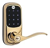 Yale YRL220ZW605 Touchscreen Z-Wave Lever, Polished Brass by Yale