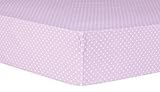 Trend Lab Orchid Bloom Dot Fitted Crib Sheet, Purple by Trend Lab [並行輸入品]