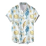 [vigerkar] 父の日ギフト 誕生日 トップス メンズ 大きいサイズ ワイシャツ アロハシャツ メンズ 大きいサイズ ビーチシャツ 半