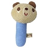 シ・シュ・ノン クマウサ花車ニギニギフリーブルー綿3033004