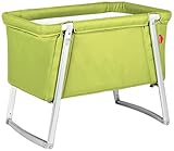 軽量なので持ち運びも楽々★ポータブル　ベビーベッド　Babyhome社　Lime【並行輸入】