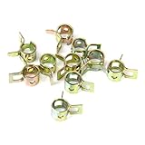 Baoblaze スプリングクリップ ホースクリップ シリコンパイプクランプ 9mm エアホース管 水道管 燃料配管 シリコーン真空ホース