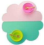 Kuke　曇の形　かわいい　子供用　水洗い　赤ちゃん　洗える　ベビー　シリコン　食事マット　ランチョンマット　キッズ エコ 6色　耐熱 滑り止め
