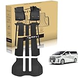「MENIIKAR」トヨタALPHARD アルファード/ヴェルファイア 30系 7人乗り車専用の1-3列目フロアマット&トランクマット。3Dカーマットが防水・防滑・防汚でTPE素材製。ALPHARD アルファード/ヴェルファイア 30系 7人乗り車に最適化されたカスタム設計。 (1-3列目フロアマット+ラゲッジマット)