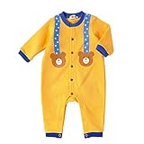 ミキハウス ホットビスケッツ (MIKIHOUSE HOT BISCUITS) カバーオール 73-1201-787 80cm 黄