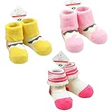 3ペアかわいいベビー冬ソックスコットンチューブストッキングThickening Dソックスno。09