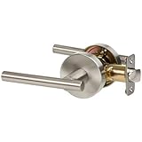 Designers Impressions Kain Design Contemporary Satin Nickel Passage Euro Door Lever Hardware (Hall a