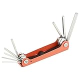 六角レンチセット アレンレンチセット 折りたたみ ポータブル 小型 アレンキーレンチキット 8インチ 修復ツール 8種類 修復ヘルパー スチール 持ち運び容易 操作 簡単