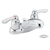 Moen 4925 Chateau Two-Handle Low Arc Bathroom Faucet, Chrome by Moen