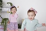 (ビジュー＆ビー)bijoux&bee パフューム柄のリボンヘアバンド ピンク