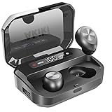 【Bluetooth イヤホン 120時間連続駆動】Bluetooth5.0 完全ワイヤレス イヤホン IPX7防水 Hi-Fi高音質 ノイ
