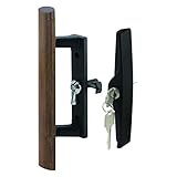 Slide-Co 142251 Sliding Door Keyed Handle Set with Wood Pull Diecast Viking, Black by Slide-Co