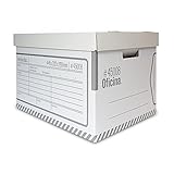 Oficina アーカイブボックス 4枚セット 頑丈なダンボール製収納箱