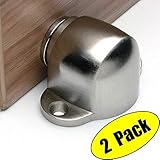 (2-Pack) - KES SUS304 Stainless Steel Magnetic Doorstop/Door with Catch Screw Mount 2 Pack or 1 Pair