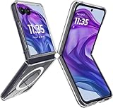 Motorola Moto Razr 50 Ultra スマホケース MagSafe対応 透明 ウルトラスリム ハード PC 耐衝撃 フルカバー クリアケース Motorola Moto Razr 50 Ultra用