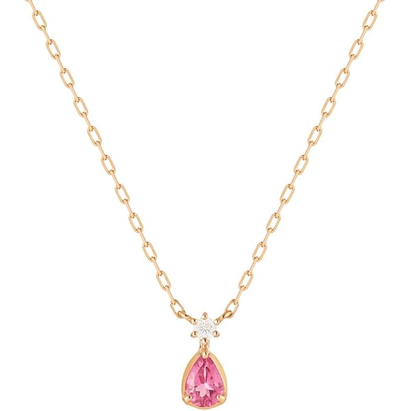 Amazon | [ヨンドシー] 4℃ 【1月誕生石】K10ピンクゴールド ネックレス