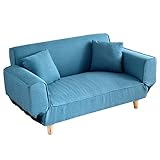 タンスのゲン ソファ 2人掛け ソファベッド リクライニング ソファーベッド ローソファ クッション付き 背もたれ 肘掛け 可動式 ネイビー 31200015 01