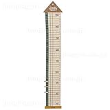 身長計 nico ベビー キッズ用 ファブリック身長計 レッド