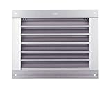 角型ガラリ（水切なし） 標準（網なし）シルバー SAG-250x300　　新協和