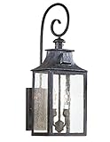 Troy Lighting Newton 23"H 2-Light Outdoor Wall Lantern - Old Bronze Finish with Clear Seeded Glass [