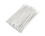 Bluesky 200pcs White / Black Self-locking Nylon Cable Wire Zip Ties Fasten Wrap 4", 6", 8" (6-inch 2