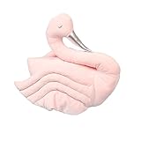 ベビー枕　キッズ　幼児　寝抱き枕　寝枕　スワン　プラッシュ玩具　ソフト (ピンク)