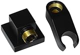 Jaclo 8716-mbk Cubix Supplyエルボwithハンドシャワーホルダー、マットブラック