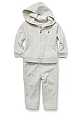 ラルフローレン ベビー　アクティブセット　スウェット　セットアップ ポロ　ralph lauren　ボーイズ　ラルフ 　並行輸入品　カバーオール　ジャージ polo (12M(12ヶ月), グレー) 