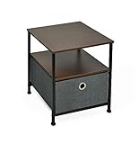 LAPTAIN 簡単組立チェスト 収納ボックス ナイトテーブル 布製インテリアチェスト 引き出し 簡単組立 組み立て式 チェスト イージーチェスト