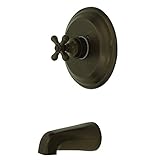 Kingston Brass KB3635AXTO Vintage Tub and Shower Faucet, 7-1/2-Inch, Oil Rubbed Bronze [並行輸入品]