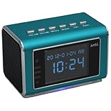 Jumbl Mini Hidden Surveillance Spy Nanny Camera Radio Clock w/Infrared Night Vision - Built-In Scree
