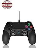 Etpark　PS4 有線コントローラー 振動機能搭載 バージョン6.50対応 USB接続 ps4 ゲームパット pc ゲームコントローラー(PS4 PS3 PC 対応)