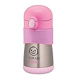 [名入れ無料 のし対応 ギフトラッピング済] (サーモス) THERMOS 水筒 290ml FFH-290TM 真空断熱 ベビートレーニングマグ 0.29L ワンタッチオープンタイプ (女の子, ピ