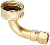 Plumb Pak PP84RB Dishwasher Elbow 3/8-Inch Od Compression Inlet by 3/4-Inch Garden HOSE Swivel, [並行輸