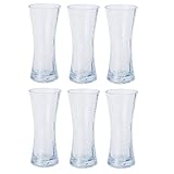 【6個セット販売】エイチツーオー　H1170　Flower Vase ヒビ割れ　花瓶　ガラスの内部にわざとひび割れを入れています　サイズ:φ9ｃｍｘ高さ20ｃｍ