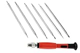 SE 1114SD7 7-Piece Precision Screwdriver Set with Universal Handle (Includes Torx, Phillips & Slotte