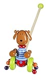 Orange Tree Push Along wooden toy - Dog design