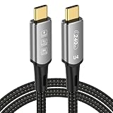 USB 4ケーブル 1.5M Thunderbolt 4 対応 Thunderbolt 3 100W急速充電 8K 40Gbpsデータ転送 USB Type-C ケーブルiPhone 15 Pro Max MacBook Type-CノートPCなど用