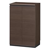 白井産業【SHIRAI】下駄箱 シューズボックス 靴箱 ポルターレエントランス ダークブラウン 幅約60cm 高さ約95cm  PRE-9560CDDK PRE-9560CDDK