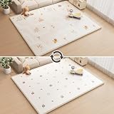 【厚さ2cmのやさしさクッション】 匠plate プレイマット ベビーマット シームレス リバーシブル 180×250 軽量 マット 赤ちゃん 厚手 2cm キッズ 柔らか 防音 防水 防汚 床暖房対応 滑り止め 【日本企業】 (C, 180cm×250cm)