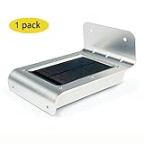 LEDMO 16 LED Waterproof Wireless Solar Wall Light with Motion Sensor [並行輸入品]