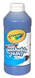 クレヨラ (Crayola) ボトル絵の具 ブルー 水で簡単に落とせる 単色ボトル 473ml 201642 正規品