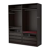 【IKEA/イケア】PAX ワードローブ, ブラックブラウン
