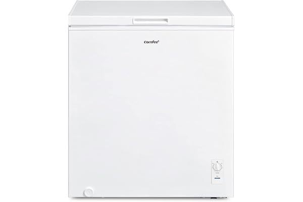 COMFEE' 冷凍庫 198L 幅81.6cm 上開き 家庭用 直立式 セカンド冷凍庫 大容量 温度調節6段階 省エネ 静音 食品保存 業務用 まとめ買い ふるさと納税 RCC199WH(E) ホワイト