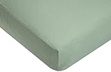 TL Care 100% Cotton Flannel Fitted Crib Sheet, Celery by TL Care