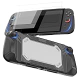 OLCLSS Switch 2 対応保護ケース スイッチ 2用カバー アクセサリーセット TPUカバー＋ガラスフィルム2枚＋ロッカーキャップ8個＋防塵プラグ8個 衝撃吸収・精密設計・人間工学グリップ構造