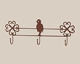 洋服、帽子掛けに 丸和貿易 モチーフトリプルフック スワローパーチス&クローバー 400466800