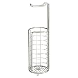 InterDesign Forma Free Standing Toilet Paper Holder for Bathroom - Brushed Stainless Steel by InterD
