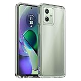 [KeeFos] ケース Motorola Moto G64 5G/Motorola Moto G64Y 5G 用 保護カバー TPU+PC素材 スマホケース 透明カバー 耐久性 耐衝撃 黄ばみ防止 持ち運びやすいケ ストラップホールあり 米軍MIL規格 指紋防止 落下防止 保護ケース モトローラg64/モトローラg64y 用 (透明)